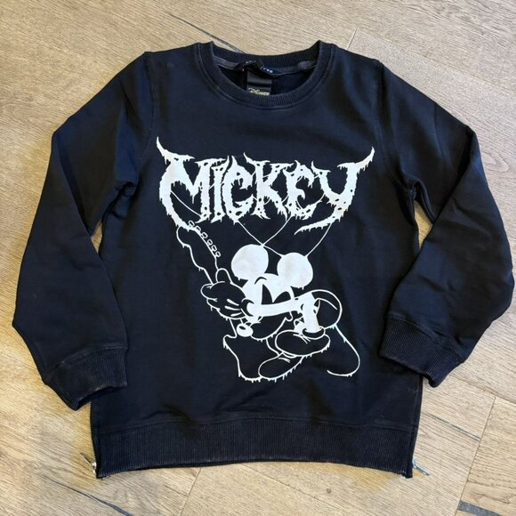 Black Mickey Mouse Disney Sweatshirt - Picture 1 of 6